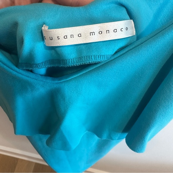 ❌ Susana Monaco Gwen Ruffle Top Dress - Surf - Picture 7 of 7